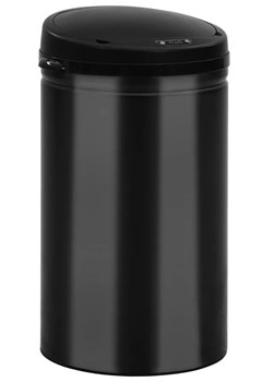 Stalowy czarny kosz na śmieci z czujnikiem ruchu 40L T4-Z97 - id: 45992 - marki Elior - 175410253 Stalowy czarny kosz na śmieci z czujnikiem ruchu 40L T4-Z97 ze sklepu Edinos.pl w kategorii Dom - zdjęcie 175410253