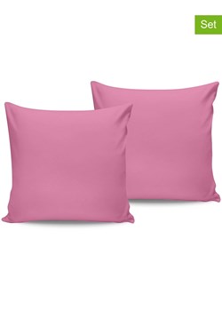 Colourful Cotton Poszewki renforcé (2 szt.) w kolorze różowym na poduszkę ze sklepu Limango Polska w kategorii Poszewki na poduszki - zdjęcie 175411542