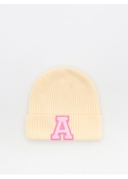 Reserved - Dzianinowa czapka z domieszką wełny - kremowy ze sklepu Reserved w kategorii Czapki dziecięce - zdjęcie 175412482