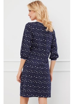 Bawełniana koszula nocna damska z rękawem 3/4 Arugia, Kolor granatowy-wzór, Rozmiar S, Italian Fashion ze sklepu Primodo w kategorii Koszule nocne - zdjęcie 175415444