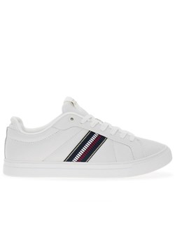 Buty Tommy Hilfiger Icon Court Sneakers Stripes FW0FW08110-YBL - białe ze sklepu streetstyle24.pl w kategorii Trampki damskie - zdjęcie 175418991