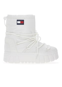 Buty Tommy Jeans Hybrid Boot EN0EN02601-YBL - białe ze sklepu streetstyle24.pl w kategorii Śniegowce damskie - zdjęcie 175419001