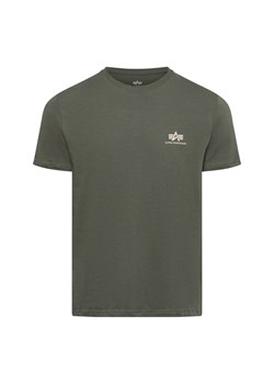 Alpha Industries T-shirt Mężczyźni Bawełna trzcinowy jednolity ze sklepu vangraaf w kategorii T-shirty męskie - zdjęcie 175422510