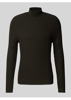 Sweter z dzianiny z fakturowanym wzorem ze sklepu Peek&Cloppenburg  w kategorii Swetry męskie - zdjęcie 175423872