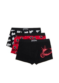 Cropp - 3 pack bokserek Harry Potter - czarny ze sklepu Cropp w kategorii Majtki męskie - zdjęcie 175427603