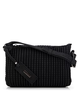 Minitorebka crossbody w geometryczny wzór czarna ze sklepu WITTCHEN w kategorii Listonoszki - zdjęcie 175427803