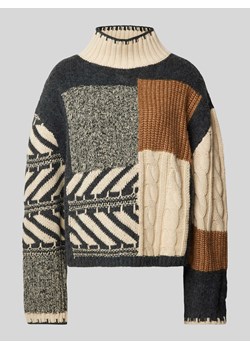 Sweter z dzianiny ze stójką ze sklepu Peek&Cloppenburg  w kategorii Swetry damskie - zdjęcie 175431670