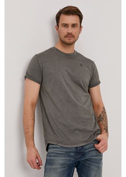 G-Star Raw t-shirt bawełniany kolor zielony ze sklepu ANSWEAR.com w kategorii T-shirty męskie - zdjęcie 175435451