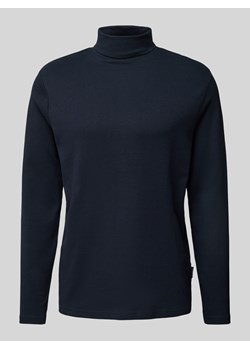 Sweter z wywijanym kołnierzem z nadrukiem z logo ze sklepu Peek&Cloppenburg  w kategorii Swetry męskie - zdjęcie 175438722