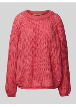 Sweter z dzianiny z prążkowanymi wykończeniami ze sklepu Peek&Cloppenburg  w kategorii Swetry damskie - zdjęcie 175438861