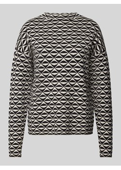 Sweter z dzianiny z okrągłym dekoltem ze sklepu Peek&Cloppenburg  w kategorii Swetry damskie - zdjęcie 175441640