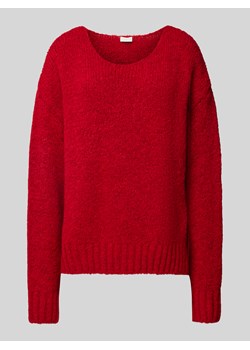 Sweter z dzianiny o kroju oversized z prążkowanymi wykończeniami ze sklepu Peek&Cloppenburg  w kategorii Swetry damskie - zdjęcie 175441690