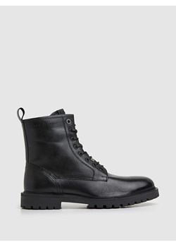 Pepe Jeans FOOTWEAR Skórzane botki &quot;Trucker&quot; w kolorze czarnym ze sklepu Limango Polska w kategorii Buty zimowe męskie - zdjęcie 175443072