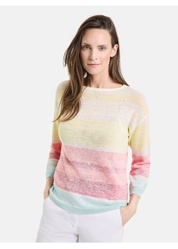 Gerry Weber Sweter w kolorze błękitno-jasnoróżowo-żółtym ze sklepu Limango Polska w kategorii Swetry damskie - zdjęcie 175450551