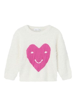 name it Sweter &quot;Nelise&quot; w kolorze biało-różowym ze sklepu Limango Polska w kategorii Swetry dziewczęce - zdjęcie 175450882
