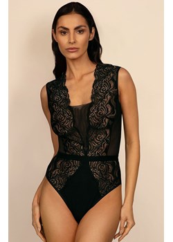 Body damskie koronkowe czarne Marisa D923, Kolor czarny, Rozmiar L, Ewa Bien ze sklepu Intymna w kategorii Body damskie - zdjęcie 175456072