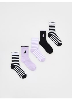 Reserved - Bawełniane skarpetki 5 pack - czarny ze sklepu Reserved w kategorii Skarpetki dziecięce - zdjęcie 175457962