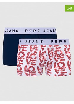 Pepe Jeans Bokserki (2 pary) w kolorze granatowym i białym ze sklepu Limango Polska w kategorii Majtki męskie - zdjęcie 175458620