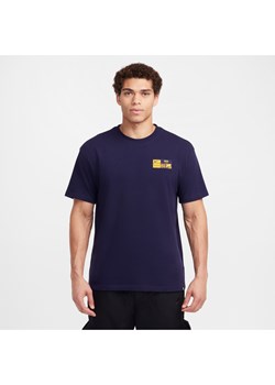 Męski T-shirt piłkarski Nike Inter Mediolan Premium - Niebieski ze sklepu Nike poland w kategorii T-shirty męskie - zdjęcie 175459384