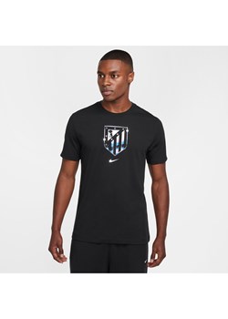 Męski T-shirt piłkarski Nike Atlético Madryt - Czerń ze sklepu Nike poland w kategorii T-shirty męskie - zdjęcie 175459391