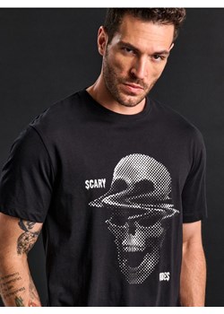 Sinsay - Koszulka z nadrukiem - czarny ze sklepu Sinsay w kategorii T-shirty męskie - zdjęcie 175462532