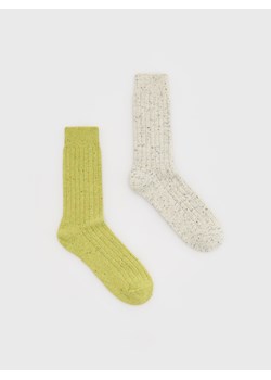 Reserved - Skarpety z wełną 2 pack - żółty ze sklepu Reserved w kategorii Skarpetki męskie - zdjęcie 175469402