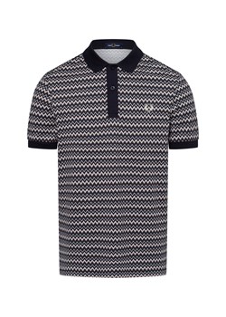 Fred Perry Męska koszulka polo Mężczyźni Bawełna granatowy wzorzysty ze sklepu vangraaf w kategorii T-shirty męskie - zdjęcie 175476070