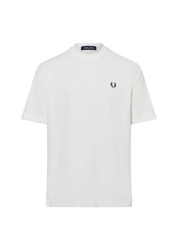 Fred Perry Koszulka męska Mężczyźni Bawełna biały jednolity ze sklepu vangraaf w kategorii T-shirty męskie - zdjęcie 175476072