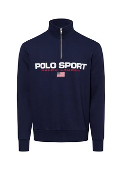 Polo Sport Bluza męska Mężczyźni Bawełna granatowy nadruk ze sklepu vangraaf w kategorii Bluzy męskie - zdjęcie 175476113