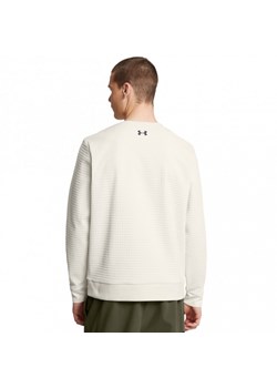 Męska bluza dresowa nierozpinana Under Armour UA Unstoppable Flc Txtr Crew - biała ze sklepu Sportstylestory.com w kategorii Bluzy męskie - zdjęcie 175480340