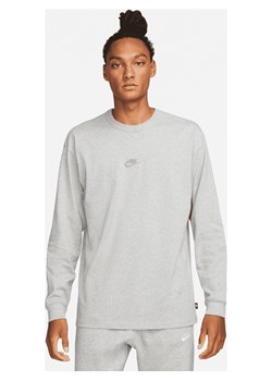 Męski T-shirt z długim rękawem Nike Sportswear Premium Essentials - Szary ze sklepu Nike poland w kategorii T-shirty męskie - zdjęcie 175481493