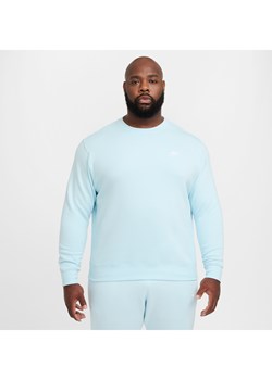 Męska bluza z dzianiny Nike Sportswear Club - Niebieski ze sklepu Nike poland w kategorii Bluzy męskie - zdjęcie 175481790