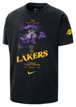 T-shirt męski Nike NBA Los Angeles Lakers Courtside - Czerń ze sklepu Nike poland w kategorii T-shirty męskie - zdjęcie 175481804