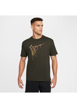 Męski T-shirt do koszykówki Max90 Nike - Zieleń ze sklepu Nike poland w kategorii T-shirty męskie - zdjęcie 175481914