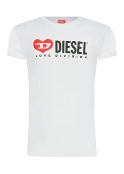 Diesel T-shirt | Regular Fit ze sklepu Gomez Fashion Store w kategorii Bluzki dziewczęce - zdjęcie 175484774