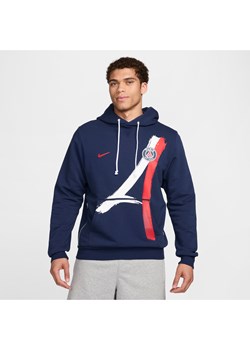 Męska bluza piłkarska z kapturem Nike Dri-FIT Paris Saint-Germain Standard Issue - Niebieski ze sklepu Nike poland w kategorii Bluzy męskie - zdjęcie 175490470