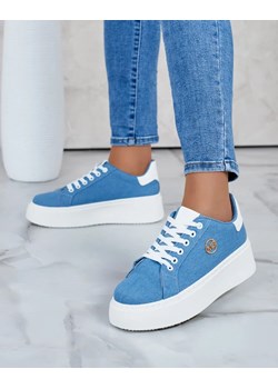 Royalfashion Sportowe sneakersy damskie na platformie Calomie ze sklepu royalfashion.pl w kategorii Trampki damskie - zdjęcie 175496790