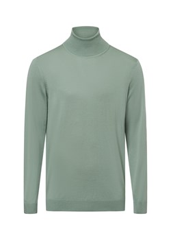 BOSS Sweter męski Mężczyźni wełna ze strzyży trzcinowy jednolity ze sklepu vangraaf w kategorii Swetry męskie - zdjęcie 175496954