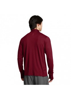 Męski longsleeve do biegania Under Armour UA Launch Pro 1/4 Zip - bordowy ze sklepu Sportstylestory.com w kategorii T-shirty męskie - zdjęcie 175499800