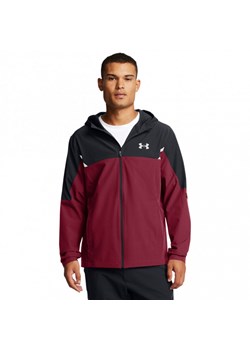 Męska kurtka treningowa Under Armour Vanish Woven Utility Jacket - czerwona ze sklepu Sportstylestory.com w kategorii Kurtki męskie - zdjęcie 175500003