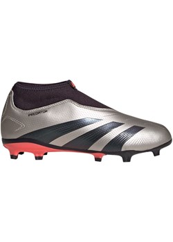 Buty piłkarskie adidas Predator League Ll Fg Jr IF6357 szare ze sklepu ButyModne.pl w kategorii Buty sportowe dziecięce - zdjęcie 175501140