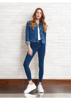 Sinsay - Jeansy skinny mid waist - granatowy ze sklepu Sinsay w kategorii Jeansy damskie - zdjęcie 175505051