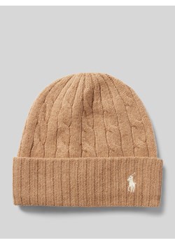 Czapka beanie z wyhaftowanym logo ze sklepu Peek&Cloppenburg  w kategorii Czapki zimowe damskie - zdjęcie 175507350