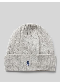 Czapka beanie z wyhaftowanym logo ze sklepu Peek&Cloppenburg  w kategorii Czapki zimowe damskie - zdjęcie 175507353