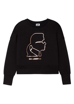 Karl Lagerfeld Kids Bluza w kolorze czarnym ze sklepu Limango Polska w kategorii Bluzy dziewczęce - zdjęcie 175510340