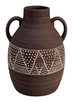 Kare Wazon &quot;Bijan&quot; w kolorze brązowym - wys.26 cm ze sklepu Limango Polska w kategorii Wazony - zdjęcie 175510640