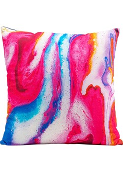 Kare Poduszka &quot;Flashy Rainbow&quot; w kolorze niebiesko-różowym - 40 x 40 cm ze sklepu Limango Polska w kategorii Poduszki dekoracyjne - zdjęcie 175511331