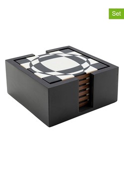 Kare 7-częściowy zestaw &quot;Miracle&quot; w kolorze czarno-białym - 12 x 6 x 12 cm ze sklepu Limango Polska w kategorii Akcesoria kuchenne - zdjęcie 175512364