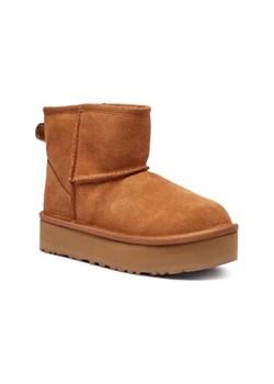 UGG Skórzane śniegowce CLASSIC MINI PLATFORM | z dodatkiem wełny ze sklepu Gomez Fashion Store w kategorii Buty zimowe dziecięce - zdjęcie 175513591