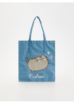 Reserved - Torba shopper Pusheen - jasnoniebieski ze sklepu Reserved w kategorii Torby i walizki dziecięce - zdjęcie 175515123